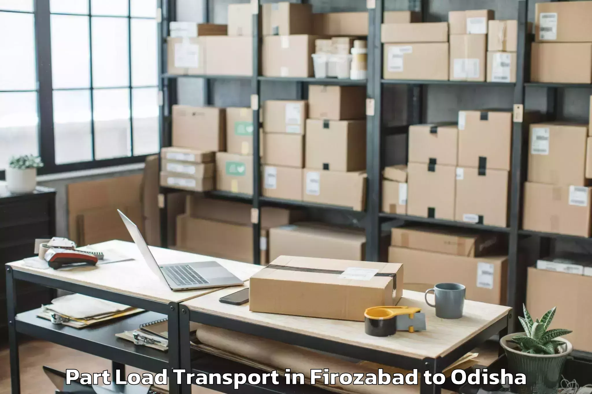 Trusted Firozabad to Kharhial Part Load Transport